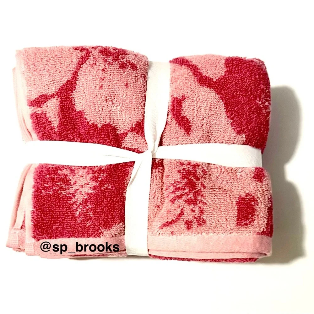🎁2PC LOFT Hand Towel Set - Cotton - PEONY HNYS IN BLOOM